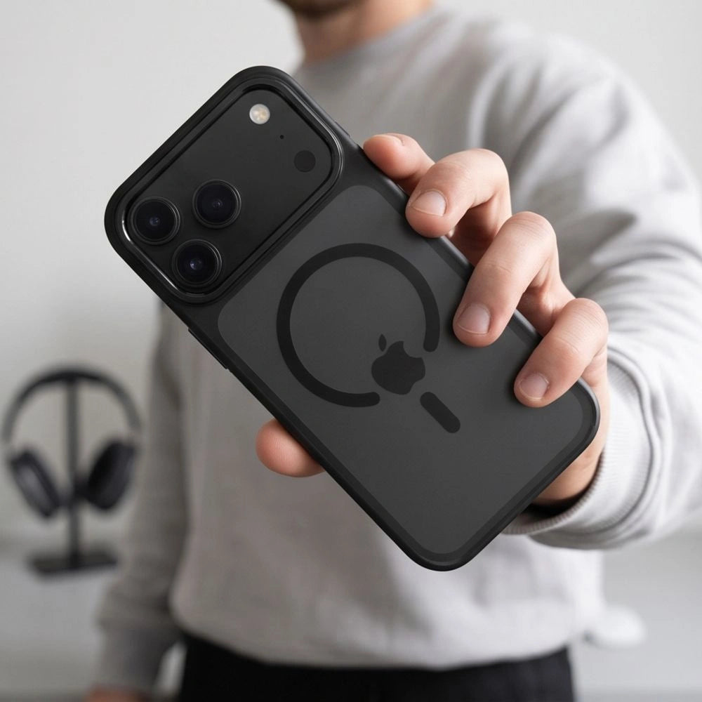 Etui Tech-Protect MagStand na iPhone 18 Pro / 17 Pro - czarne matowe – zdjęcie 7