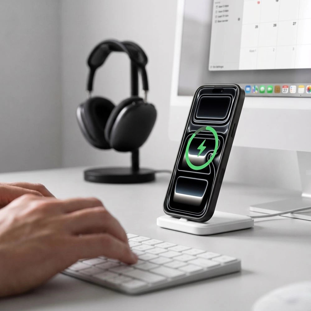 Etui Tech-Protect MagStand na iPhone 18 Pro / 17 Pro - czarne matowe – zdjęcie 8