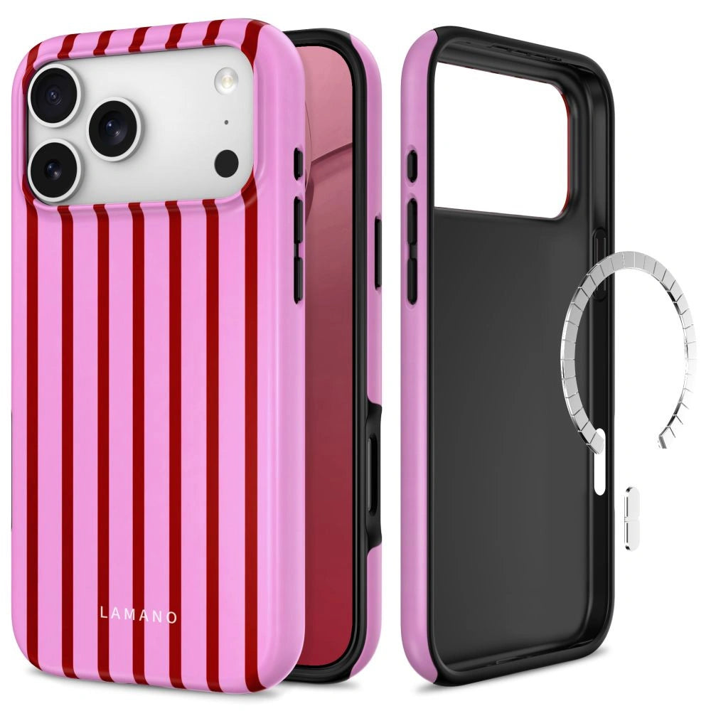 Etui Tech-Protect na iPhone 18 Pro Max / 17 Pro Max - różowo-czerwone
