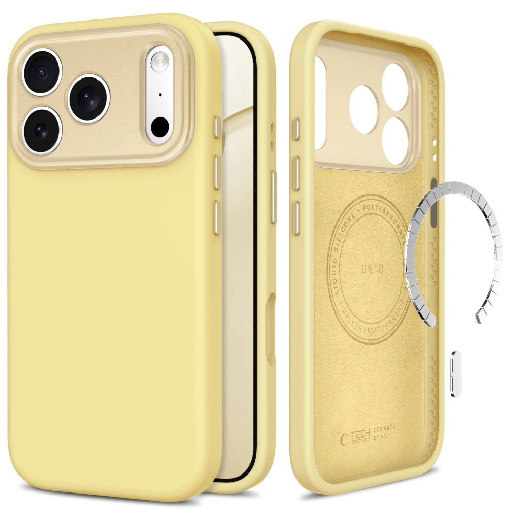Etui Tech-Protect Uniq MagSafe CC na iPhone 18 Pro / 17 Pro - żółte