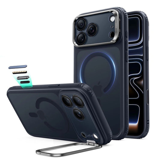 Etui ESR Classic Hybrid Kickstand na iPhone 18 Pro / 17 Pro - granatowe