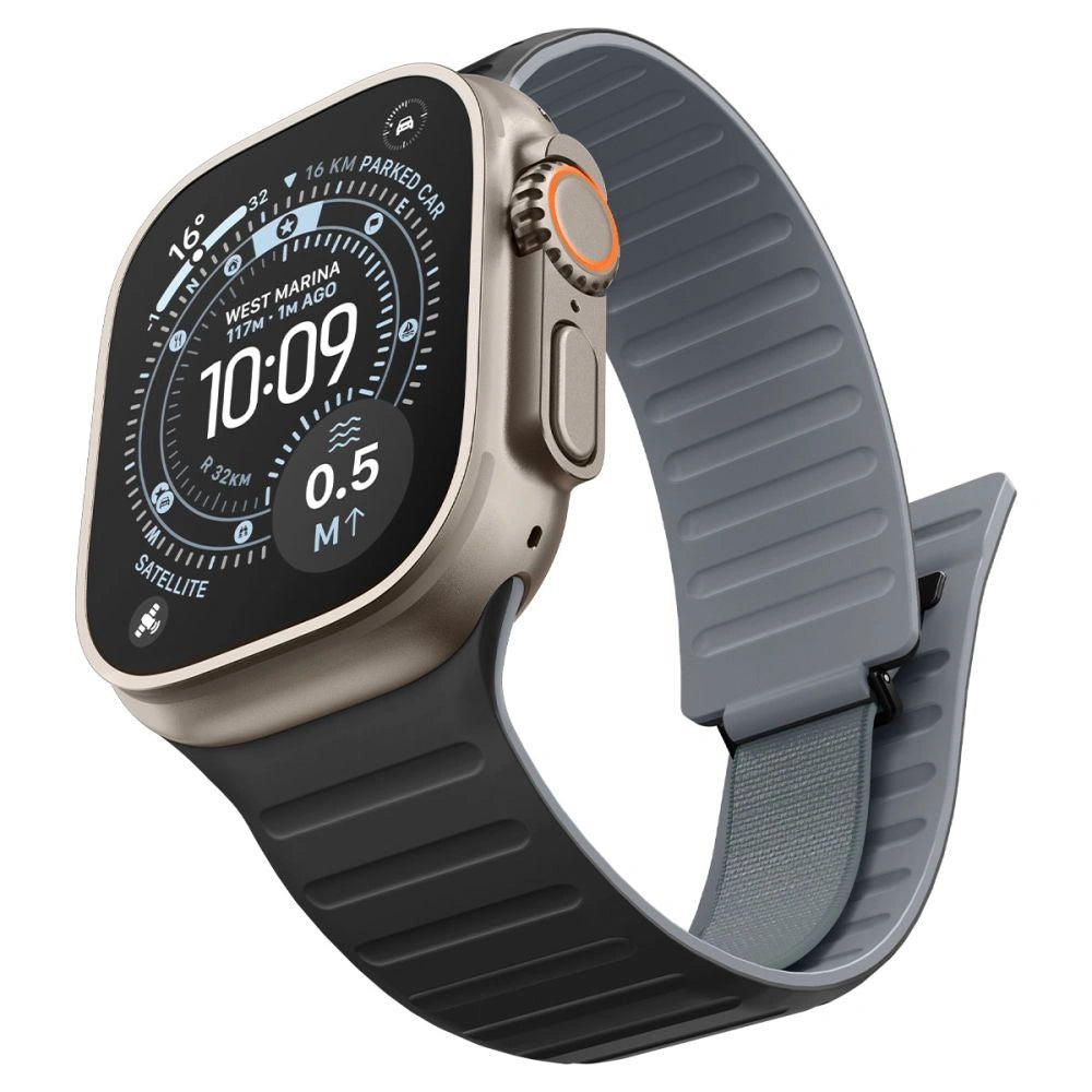 Pasek Spigen Athlex Air na Apple Watch 44 / 45 / 46 / 49 mm - czarno-szary – zdjęcie 2
