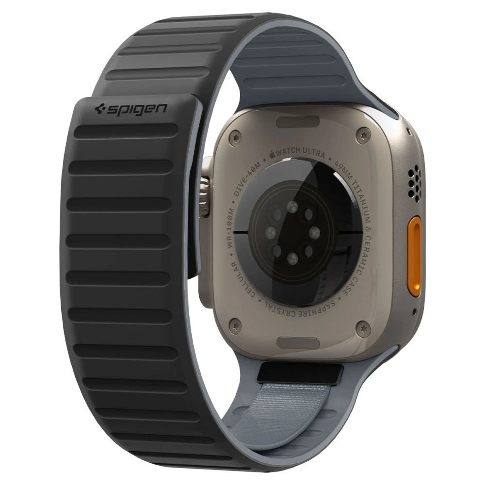 Pasek Spigen Athlex Air na Apple Watch 44 / 45 / 46 / 49 mm - czarno-szary – zdjęcie 3