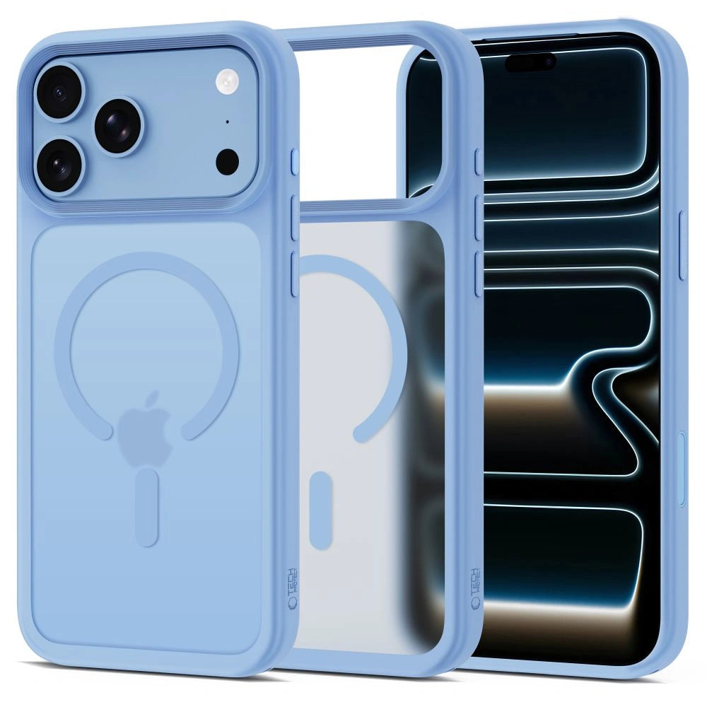 Etui Tech-Protect Magmat Magsafe CC na iPhone 18 Pro / 17 Pro - jasnoniebieski matowy