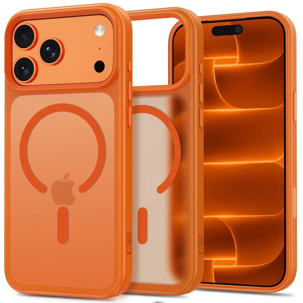 Etui Tech-Protect na iPhone 18 Pro Max / 17 Pro Max - pomarańczowe matowe