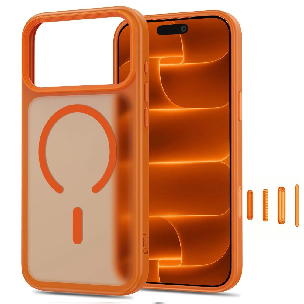 Etui Tech-Protect na iPhone 18 Pro Max / 17 Pro Max - pomarańczowe matowe – zdjęcie 2
