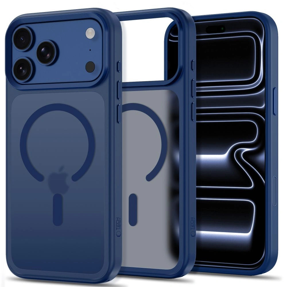 Etui Tech-Protect na iPhone 18 Pro Max / 17 Pro Max - granatowe matowe
