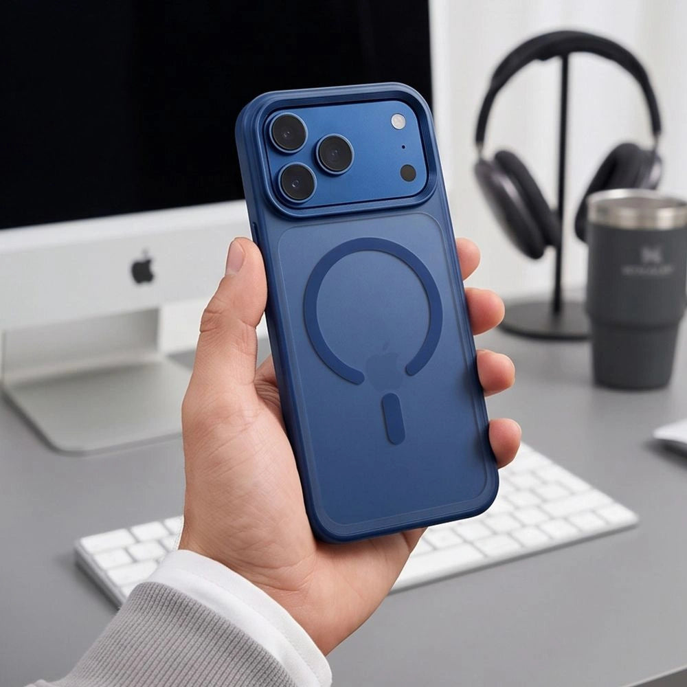Etui Tech-Protect na iPhone 18 Pro Max / 17 Pro Max - granatowe matowe – zdjęcie 5