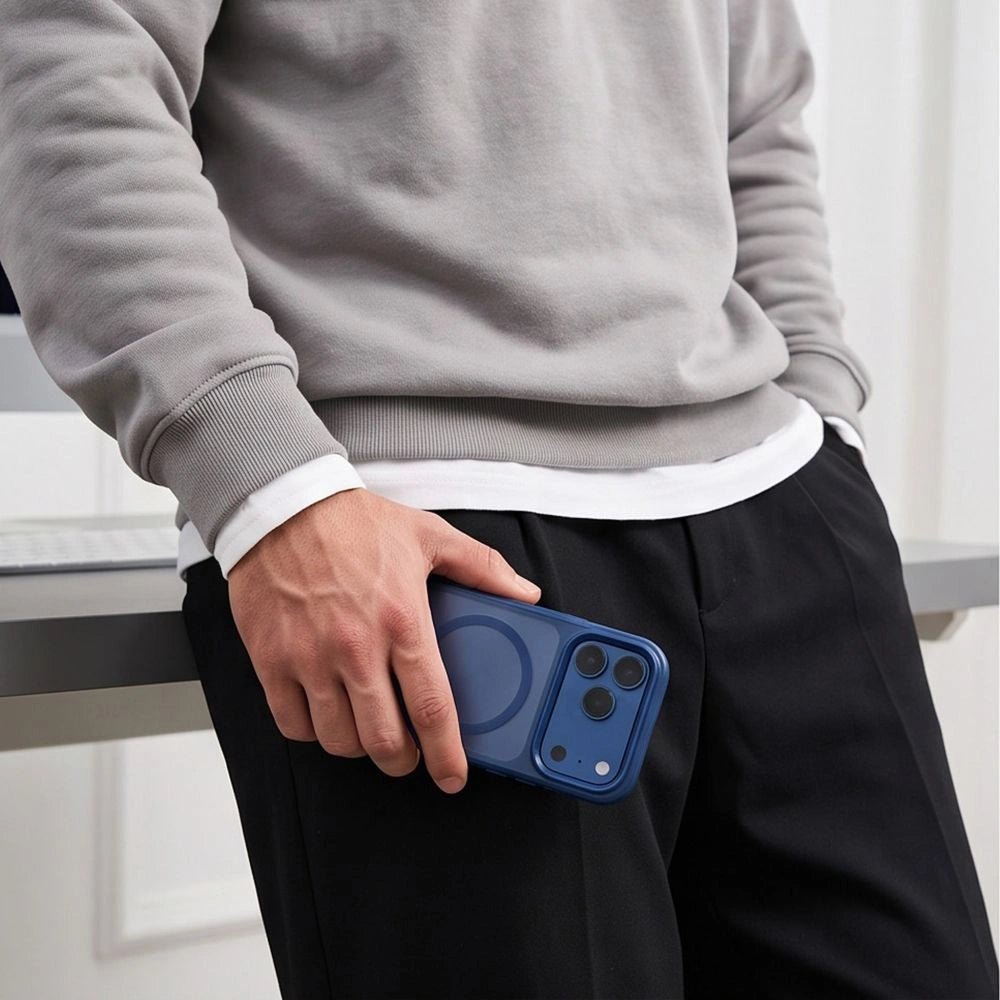 Etui Tech-Protect na iPhone 18 Pro Max / 17 Pro Max - granatowe matowe – zdjęcie 6