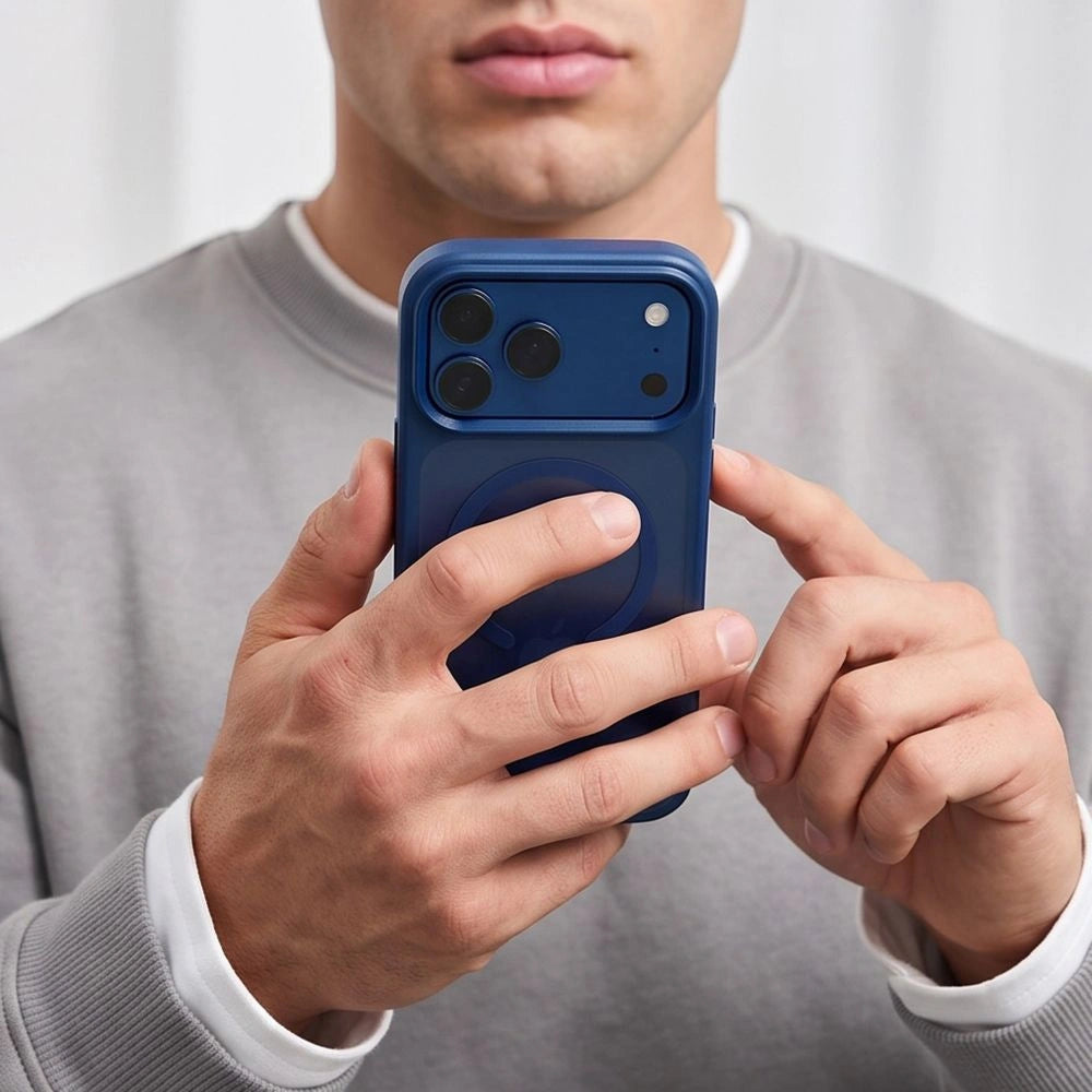 Etui Tech-Protect na iPhone 18 Pro Max / 17 Pro Max - granatowe matowe – zdjęcie 8