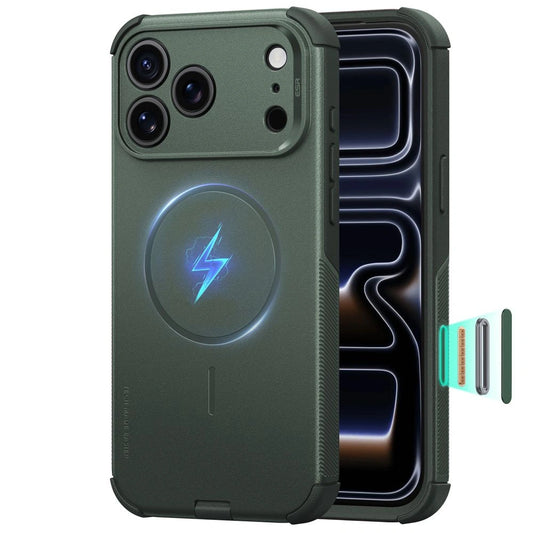 Etui ESR Cyber Tough MagSafe na iPhone 18 Pro Max / 17 Pro Max - zielone