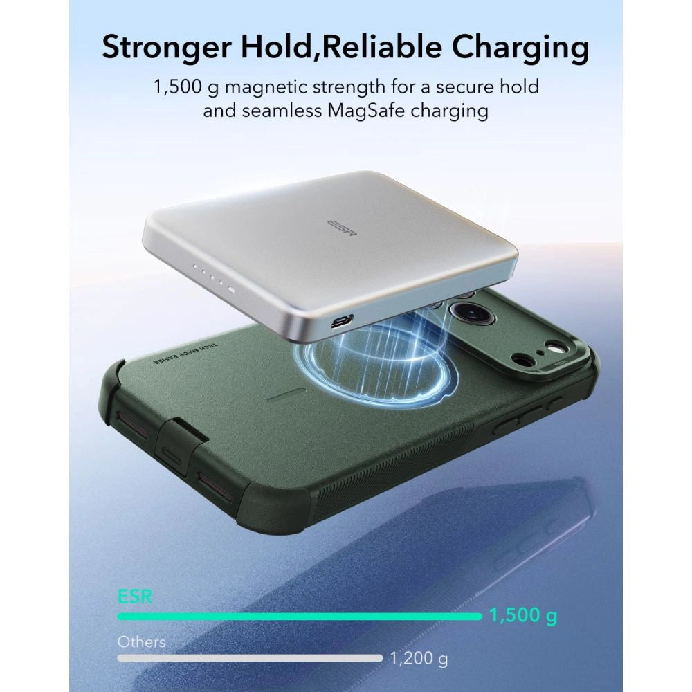 Etui ESR Cyber Tough MagSafe na iPhone 18 Pro Max / 17 Pro Max - zielone – zdjęcie 6
