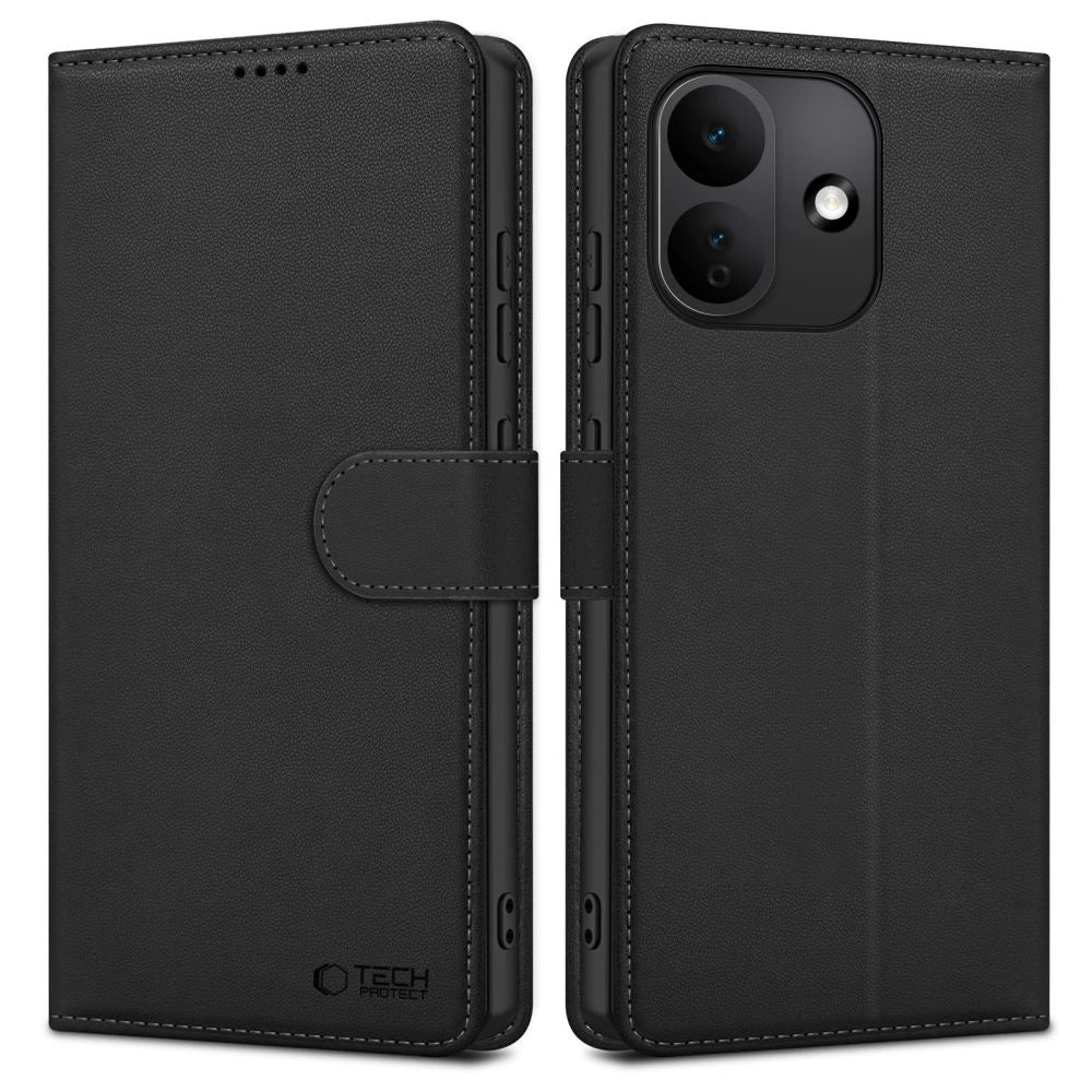 Etui Tech-Protect Wallet na Xiaomi Redmi Note 17 Pro 5G - czarne matowe