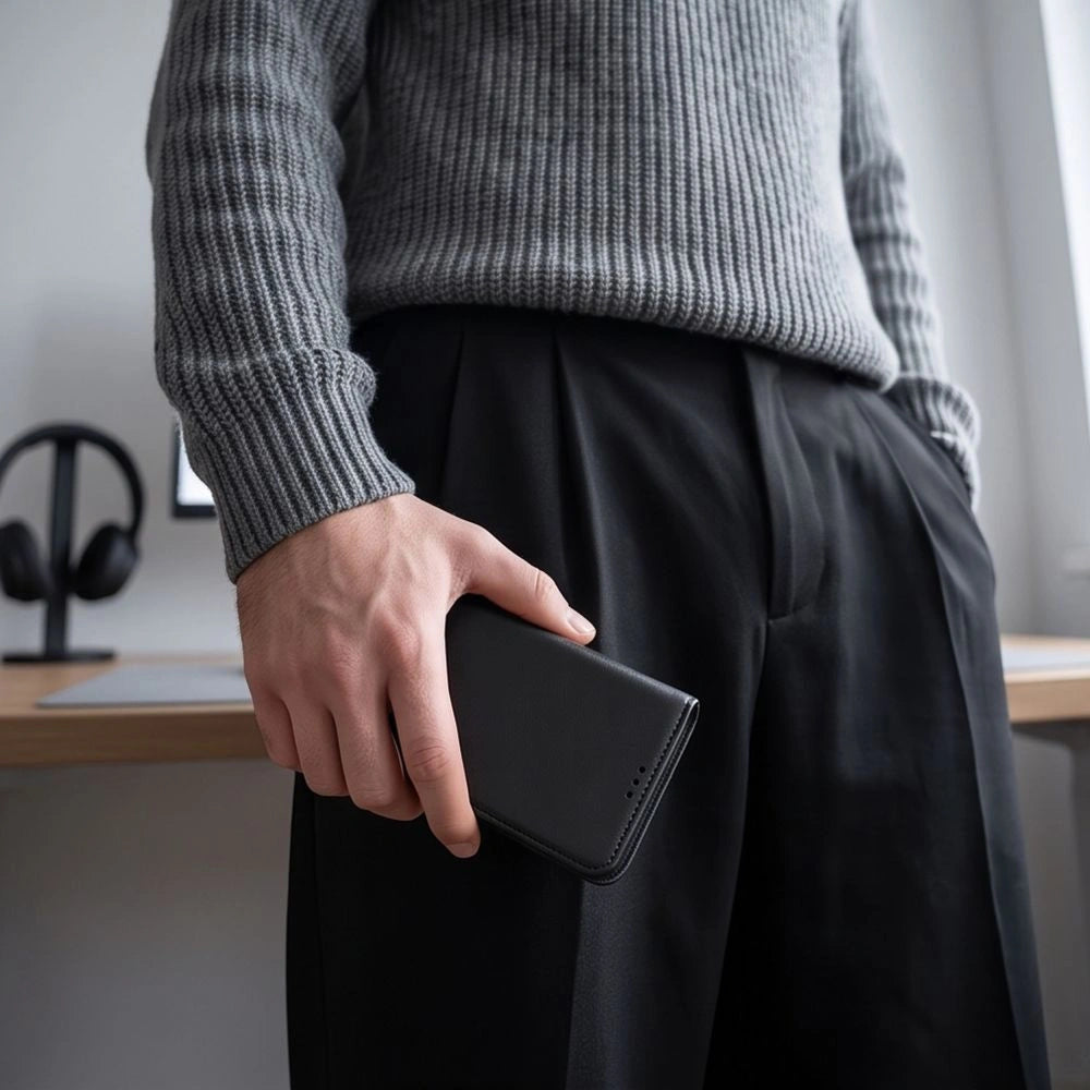 Etui Tech-Protect Wallet na Xiaomi Redmi Note 17 Pro Max 5G - czarne matowe – zdjęcie 6