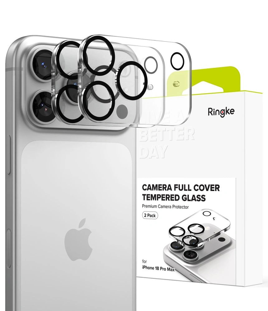 Szkło hartowane na wyspe aparatu Ringke na iPhone 18 Pro Max - czarna
