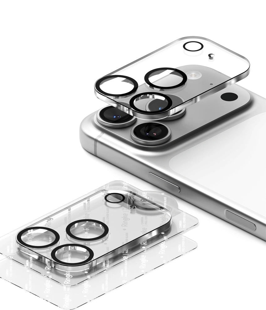 Szkło hartowane na wyspe aparatu Ringke na iPhone 18 Pro Max - czarna – zdjęcie 3