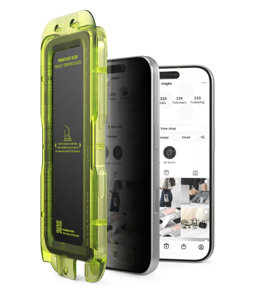 Szkło hartowane Ringke Easy Slide Privacy 2-Pack na iPhone 18 Pro Max – zdjęcie 2