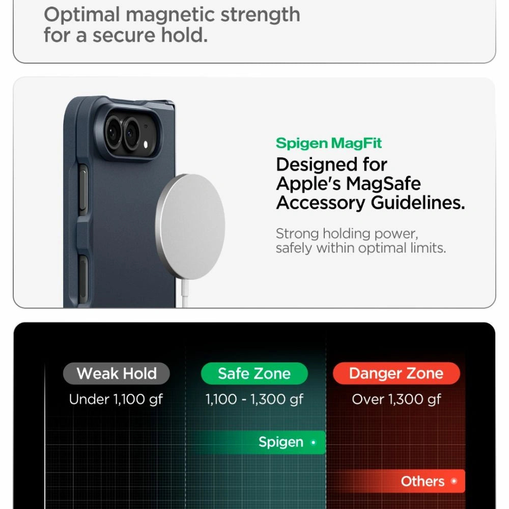 Etui Spigen Tough Armor T MagSafe na iPhone Duo - granatowe – zdjęcie 11