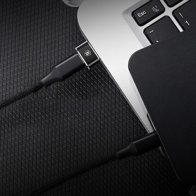 Adapter Baseus Mini przejściówka z USB-C na USB-A - czarny – zdjęcie 14