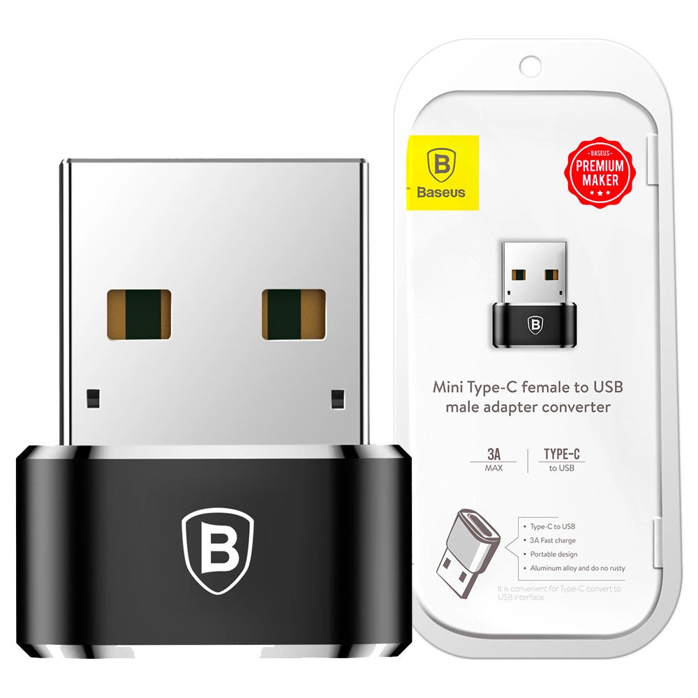 Adapter Baseus Mini przejściówka z USB-C na USB-A - czarny – zdjęcie 9