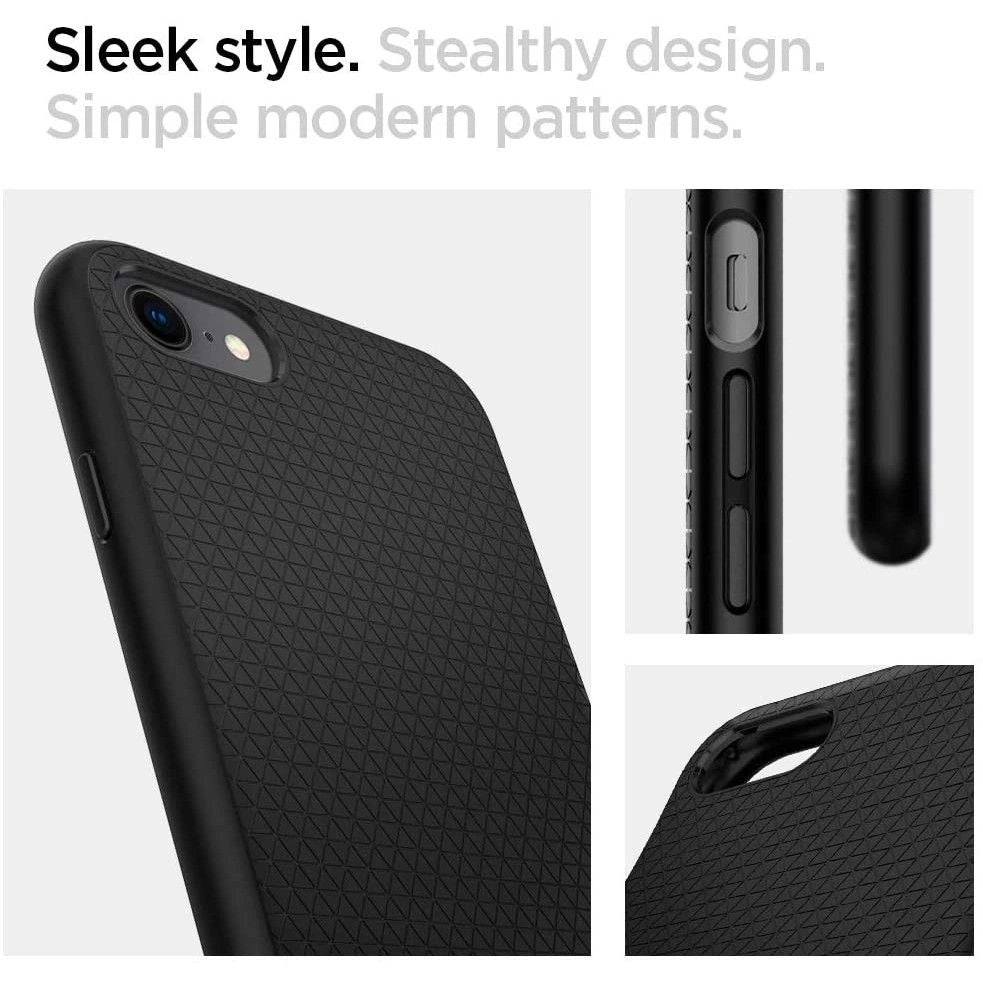 Etui Spigen Liquid Air na iPhone 7 / 8 / SE 2020 / SE 2022 - czarne – zdjęcie 3