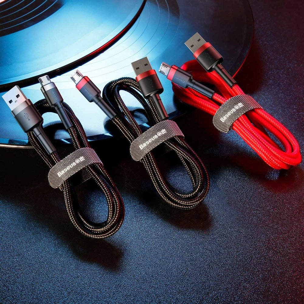 Kabel Baseus Cafule Cable CAMKLF-BG1 USB-A / micro USB 2.4A 1 m