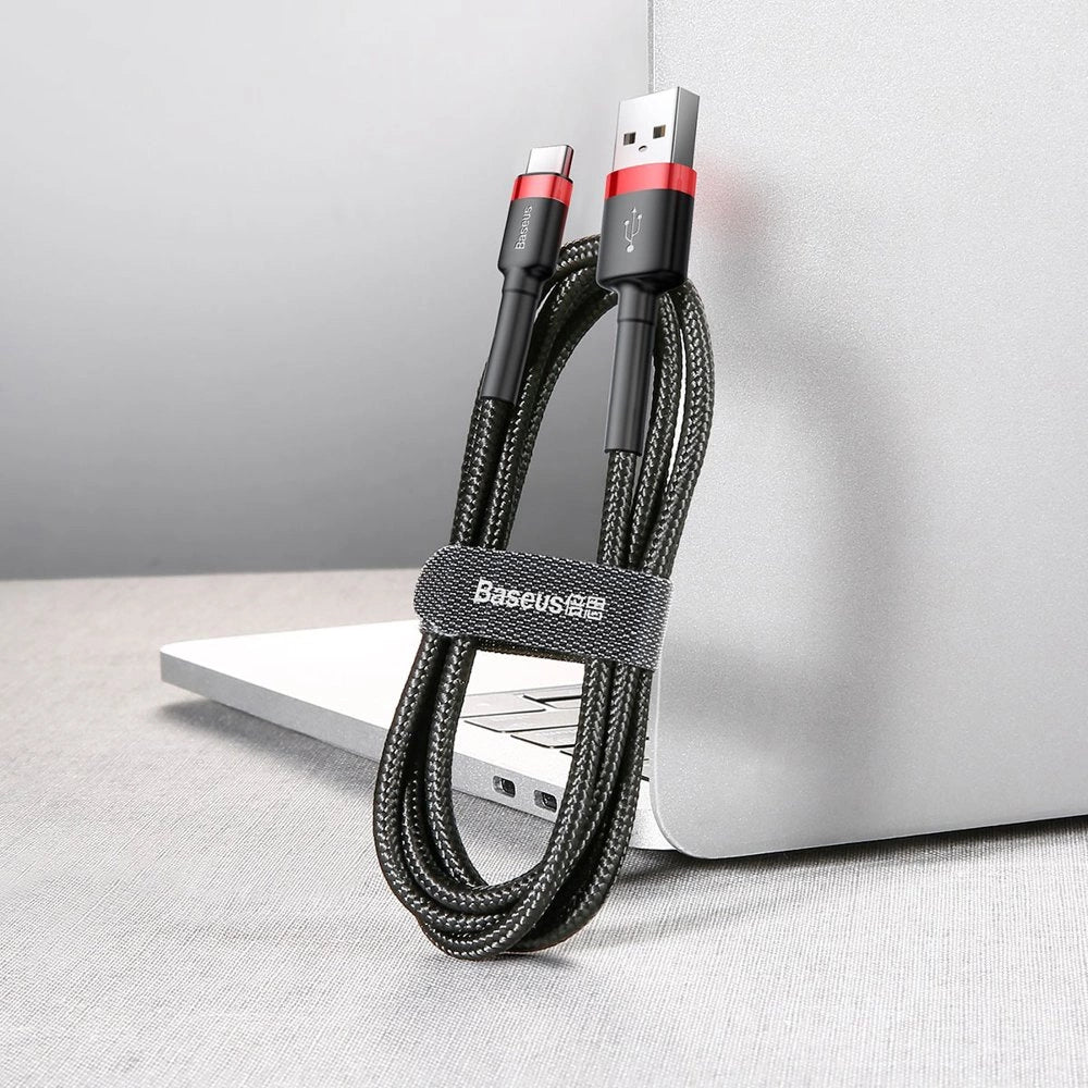 Baseus Cafule Cable wytrzymały nylonowy kabel przewód USB / USB-C QC3.0 2A – zdjęcie 5