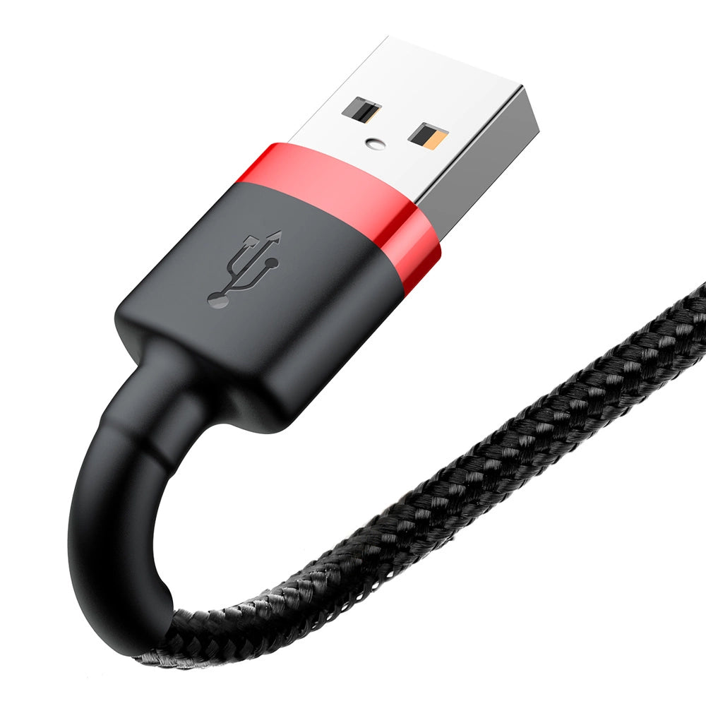 Kabel Baseus Cafule USB-A / Lightning 1.5A QC 3.0 2 m - czarno-czerwony – zdjęcie 4
