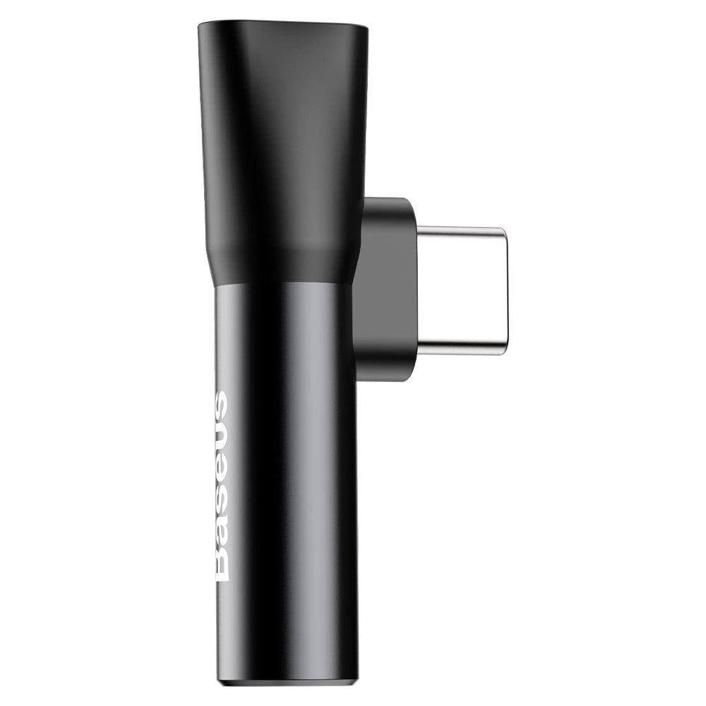 Baseus Audio na port USB-C + gniazdo słuchawkowe 3,5 mm czarny (CATL41-01)