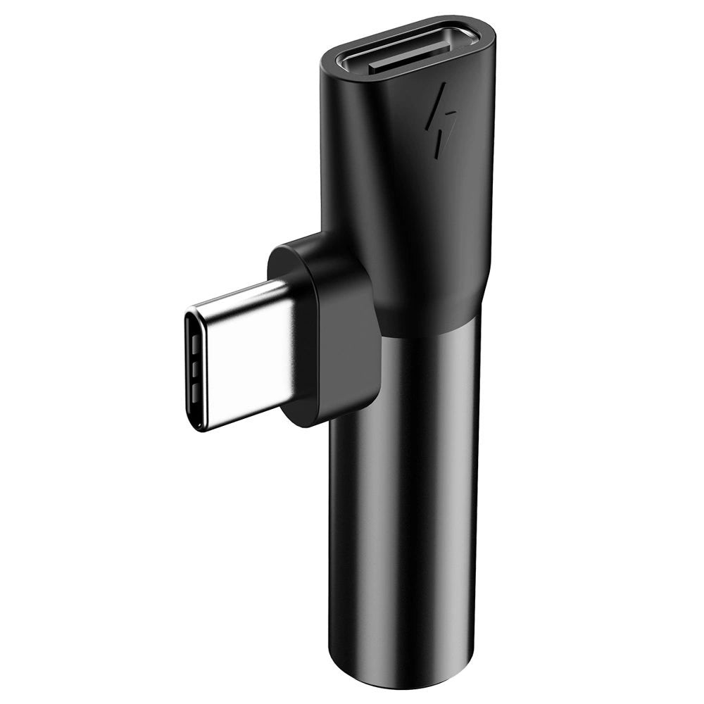 Baseus Audio na port USB-C + gniazdo słuchawkowe 3,5 mm czarny (CATL41-01)