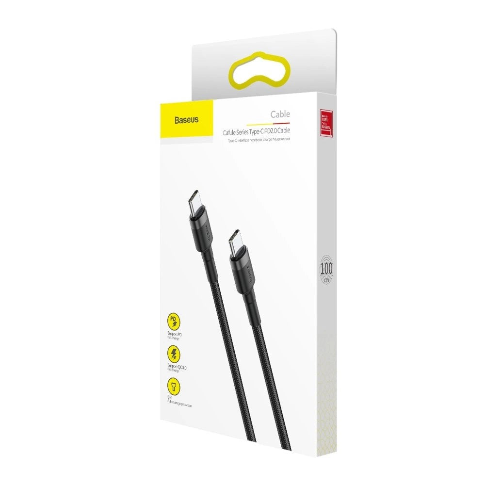 Kabel Baseus CATKLF-GG1 USB-C - USB-C PD QC 60W 3A 480Mb/s 1m – zdjęcie 13
