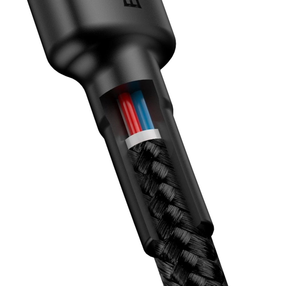 Kabel Baseus CATKLF-GG1 USB-C - USB-C PD QC 60W 3A 480Mb/s 1m – zdjęcie 3