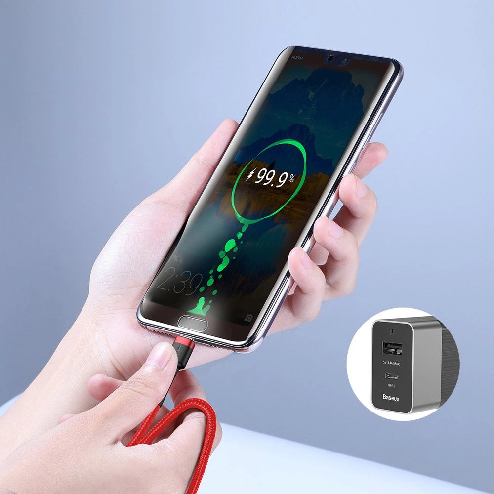 Kabel Baseus CATKLF-H91 USB-C - USB-C PD QC 60W 3A 480Mb/s 2m