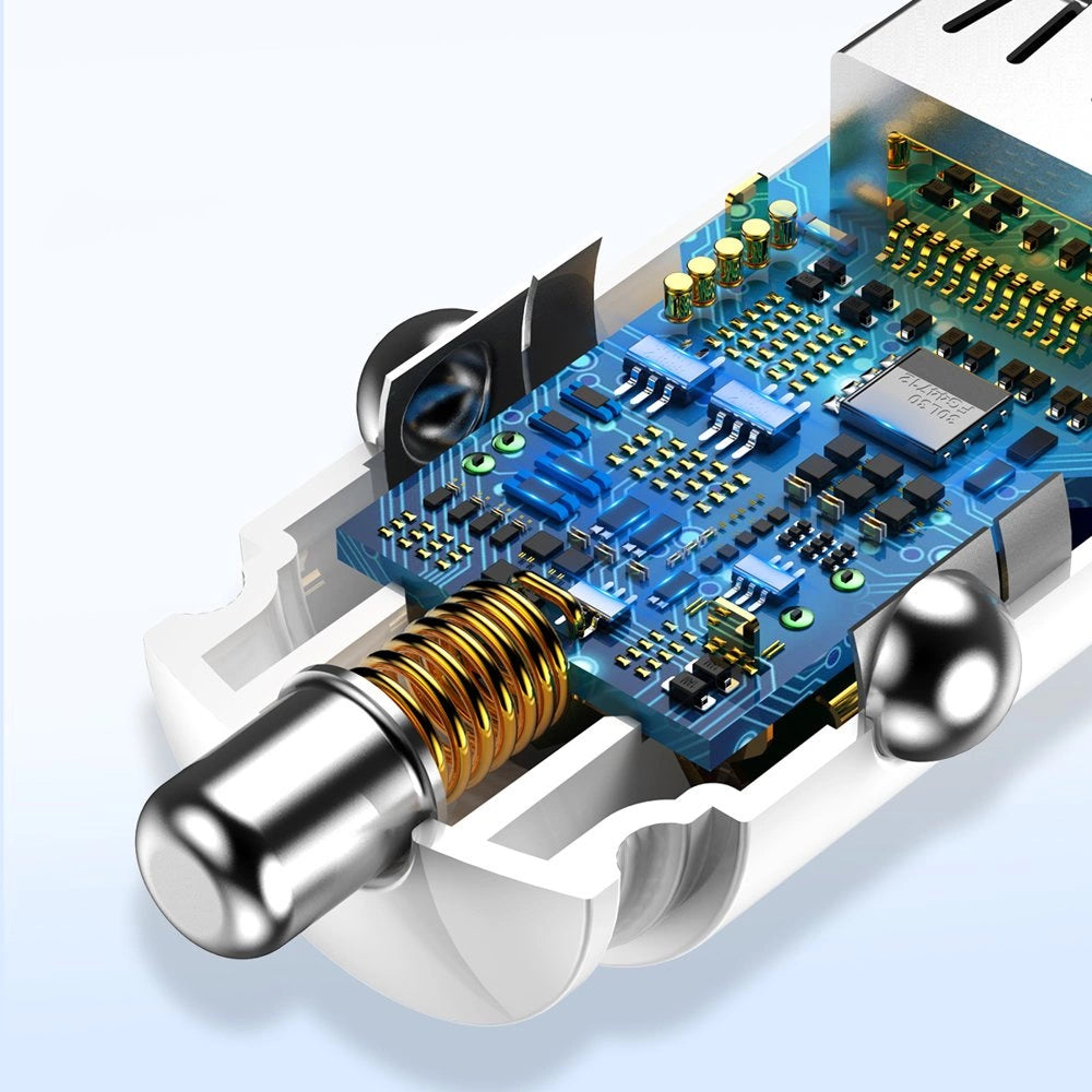 Baseus Circular inteligentna ładowarka samochodowa 2x USB QC3.0 Quick – zdjęcie 13