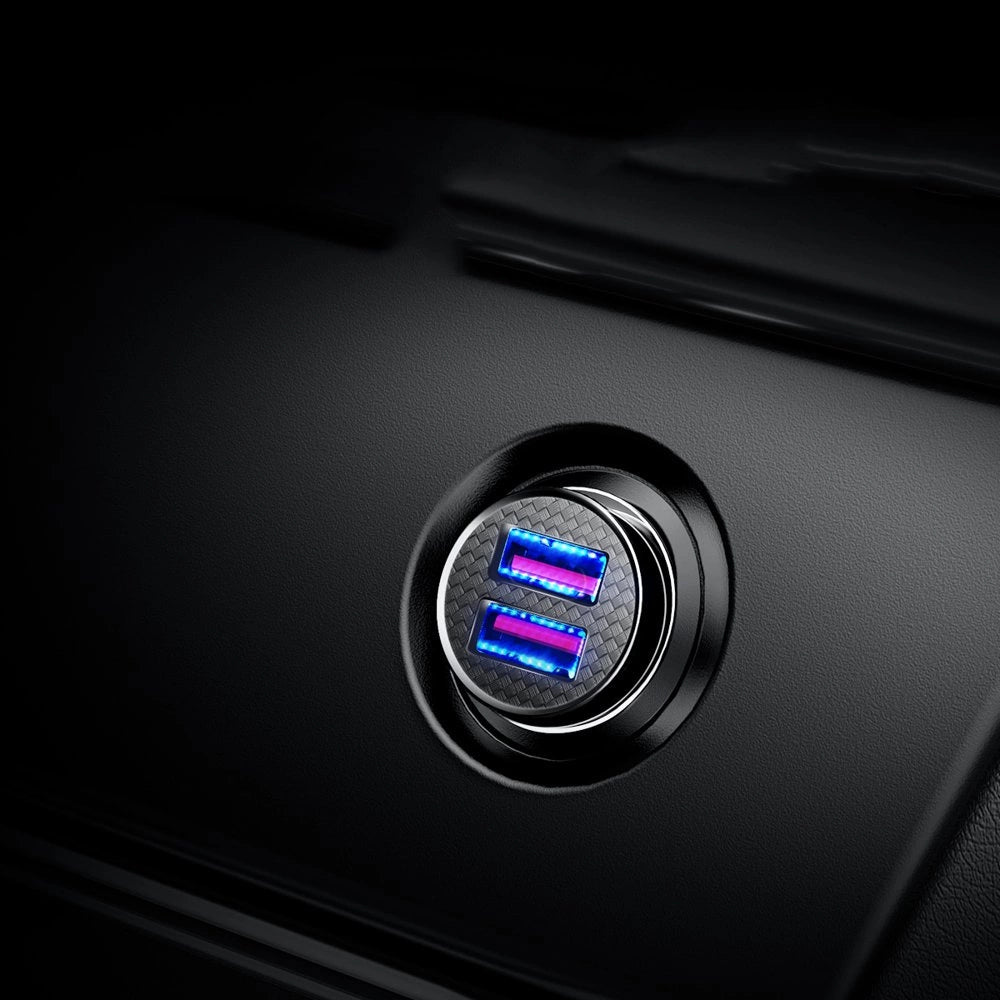 Baseus Circular inteligentna ładowarka samochodowa 2x USB QC3.0 Quick – zdjęcie 8