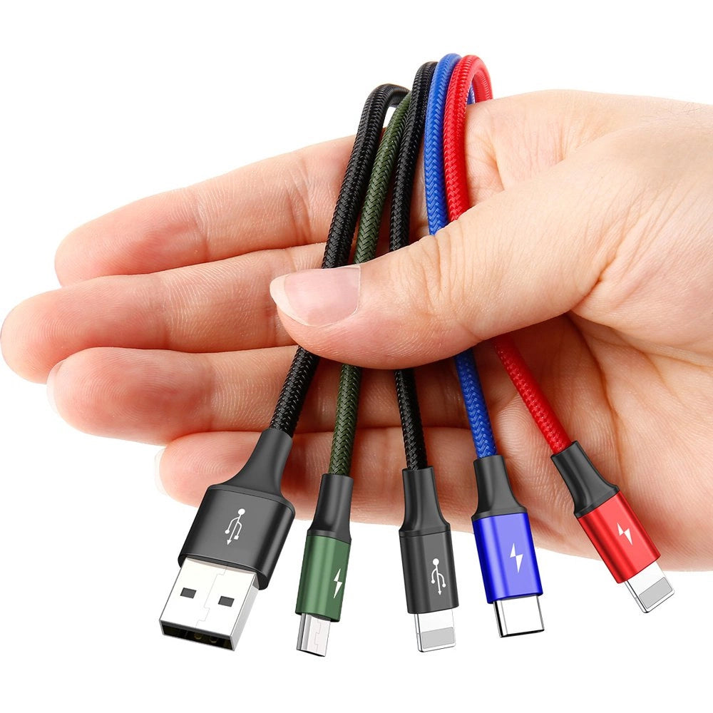 Baseus kabel przewód USB 4w1 2x Lightning / USB Typ C / micro USB w – zdjęcie 5