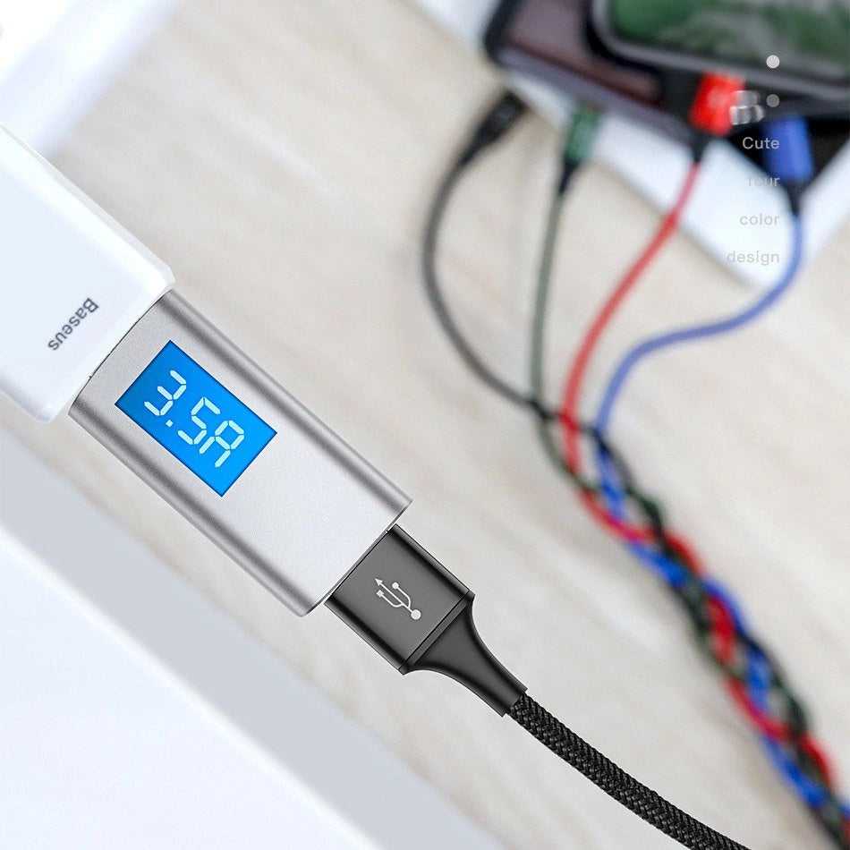 Baseus kabel przewód USB 4w1 Lightning / 2x USB Typ C / micro USB w – zdjęcie 14