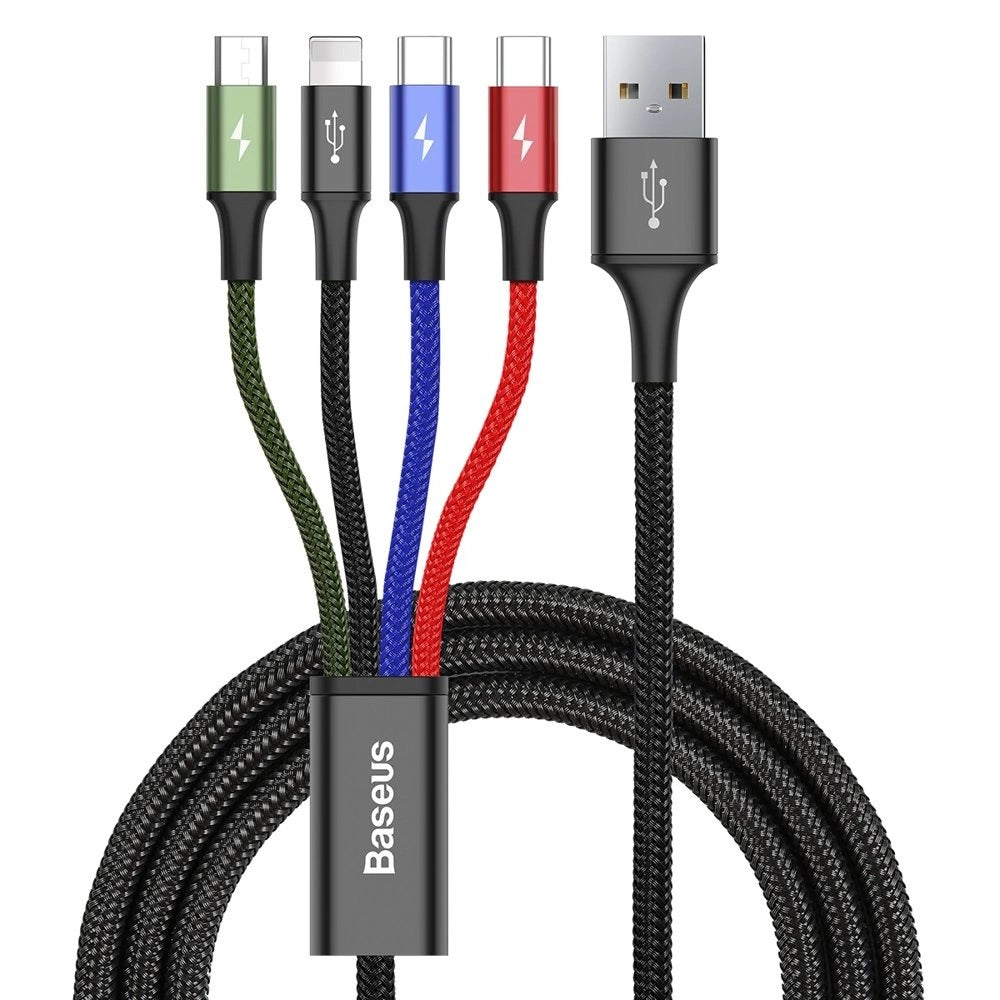 Baseus kabel przewód USB 4w1 Lightning / 2x USB Typ C / micro USB w
