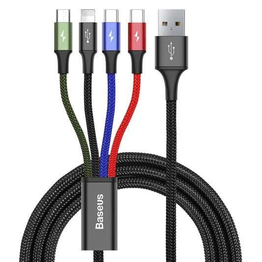 Baseus kabel przewód USB 4w1 Lightning / 2x USB Typ C / micro USB w