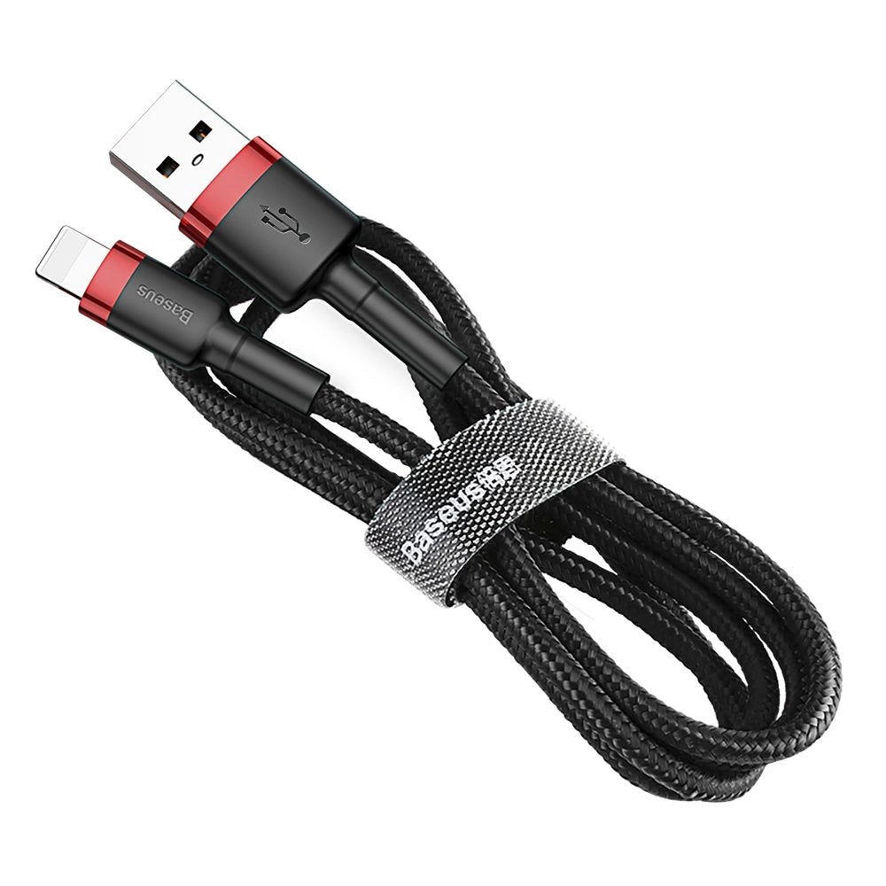 Kabel Baseus Cafule USB-A / Lightning 2A QC 3.0 3 m - czarno-czerwony – zdjęcie 5