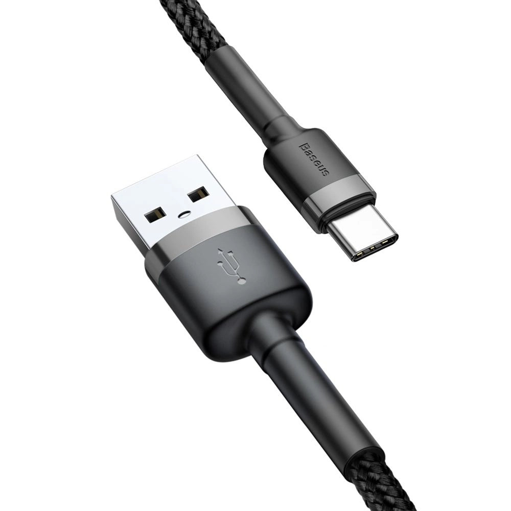 Kabel Baseus Cafule Cable USB-A / USB-C QC3.0 2A 3m - szaro-czarny – zdjęcie 7