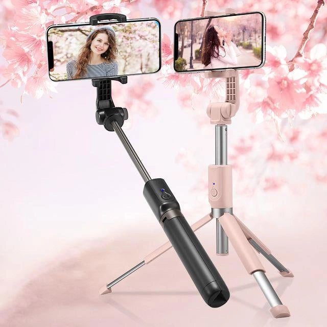 Selfie stick Spigen S540W Bluetooth z tripodem - czarny – zdjęcie 2