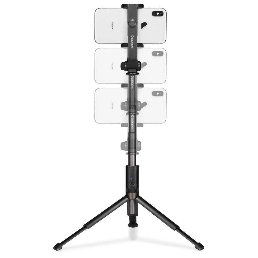 Selfie stick Spigen S540W Bluetooth z tripodem - czarny – zdjęcie 5