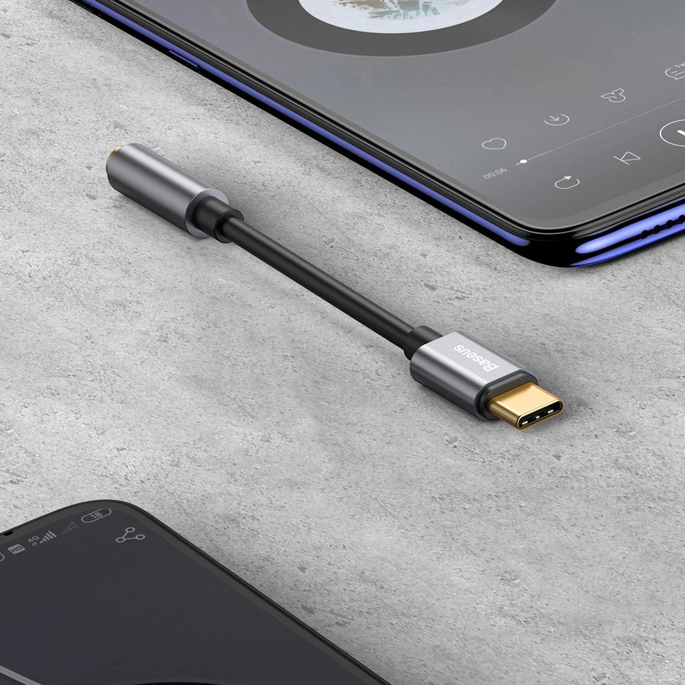 Adapter Baseus L54 do słuchawek USB-C / mini jack 3.5mm DAC 24 bit 48 KHz