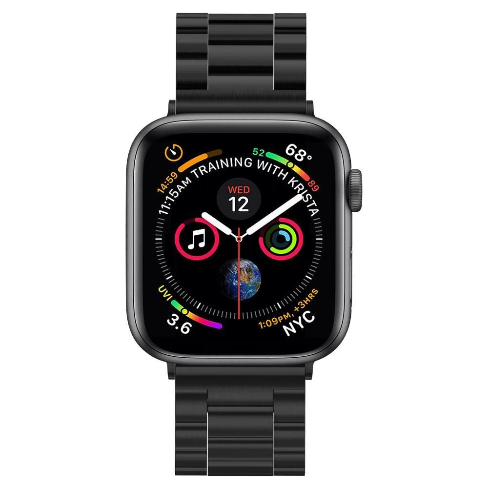 Pasek Spigen Modern Fit Band na Apple Watch 42 / 44 / 45 / 49 mm - czarny – zdjęcie 14