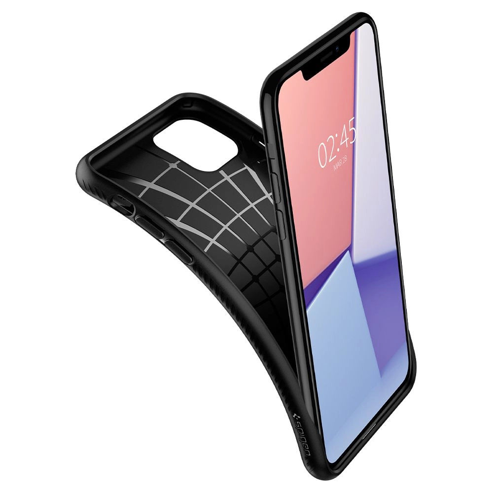 Etui Spigen Liquid Air na iPhone 11 - czarny mat – zdjęcie 11