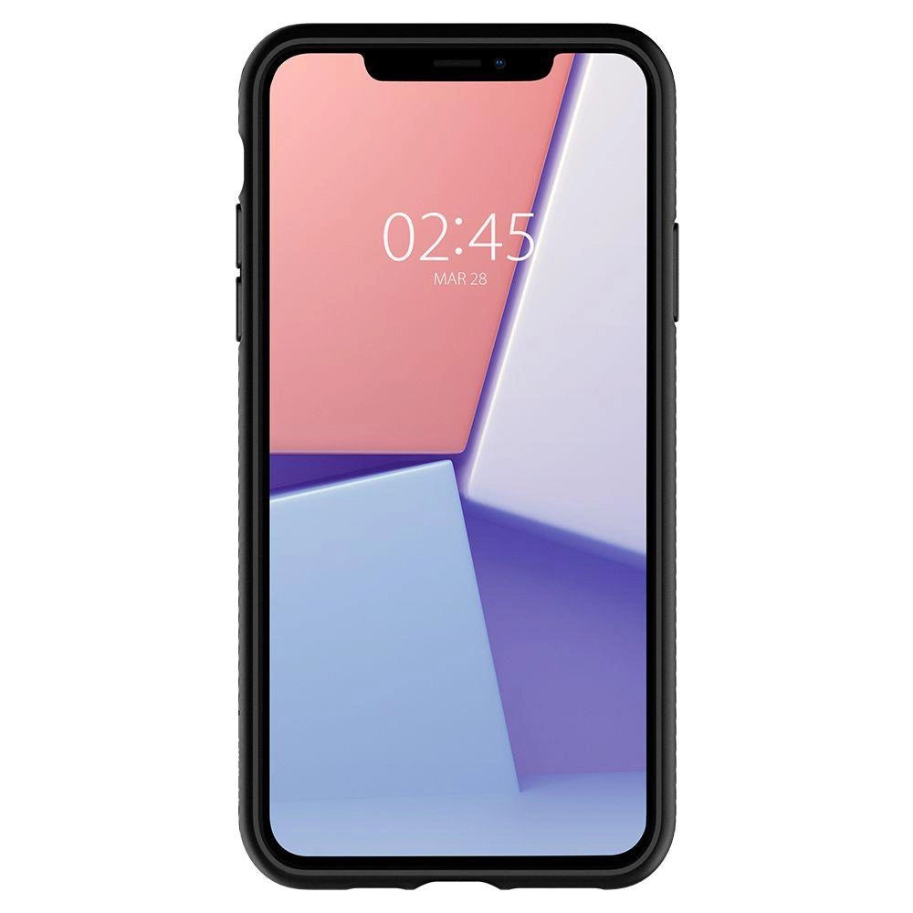 Etui Spigen Liquid Air na iPhone 11 - czarny mat – zdjęcie 4