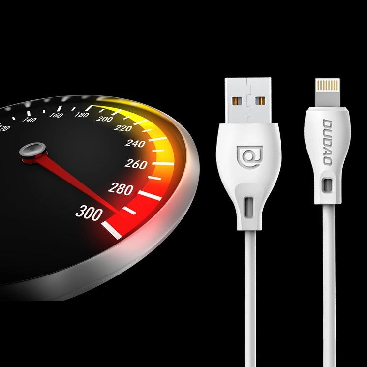 Dudao przewód kabel USB / Lightning 2.4A 1m biały (L4L 1m white) – zdjęcie 10