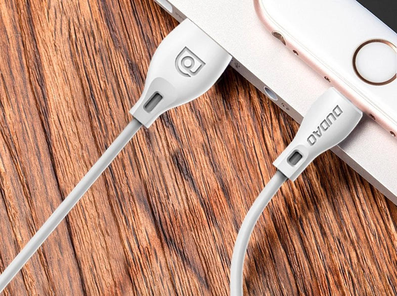 Dudao przewód kabel USB / Lightning 2.4A 1m biały (L4L 1m white) – zdjęcie 13