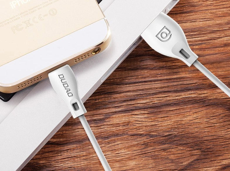 Dudao przewód kabel USB / Lightning 2.4A 1m biały (L4L 1m white) – zdjęcie 14